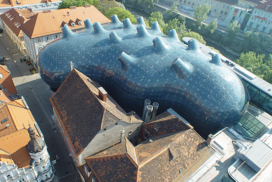 未來主義風格的建筑—格拉茨美術(shù)館(Kunsthaus Graz)裝修設計